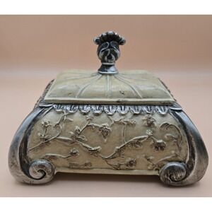 Vintage Trinket Box Lid And Handle Creative Home Accents Old World